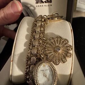 Anne Klein Gold-Tone Bracelet Watch